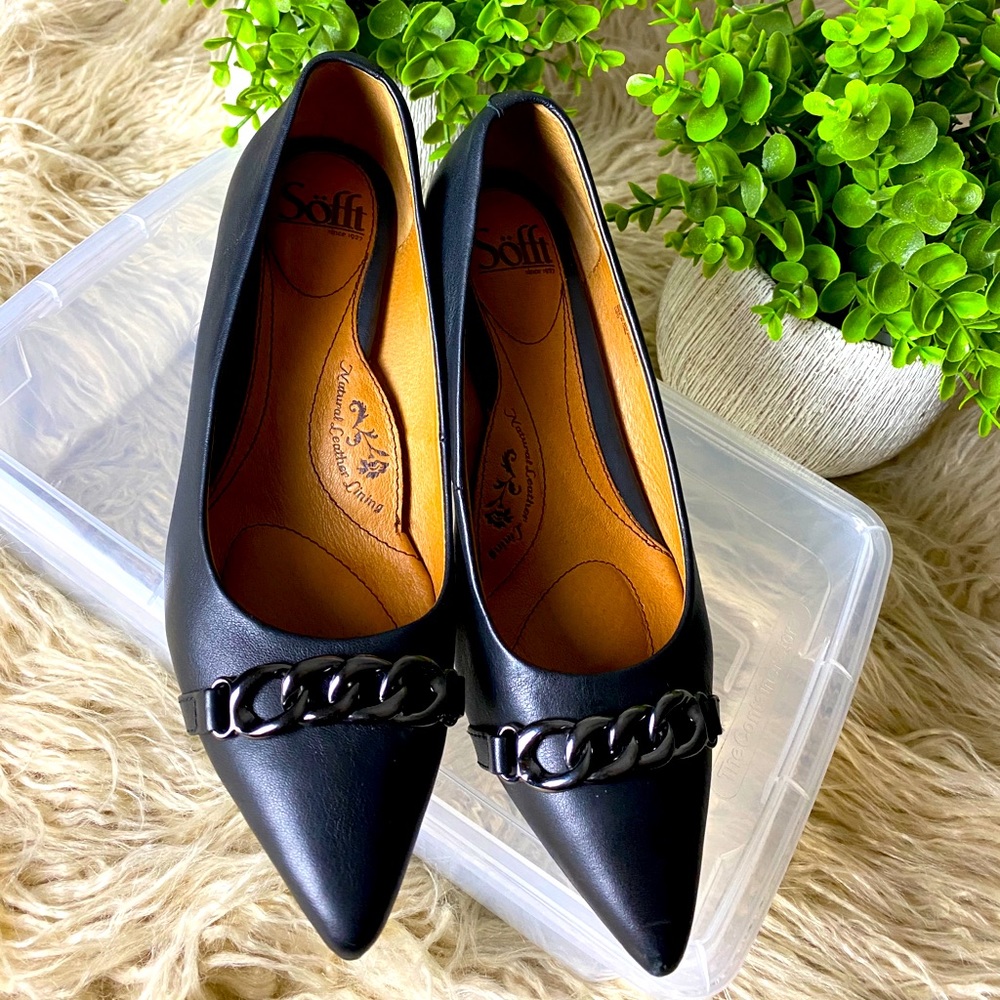 SOFFT black wedges-size 7.5